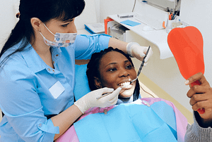 woman dentist
