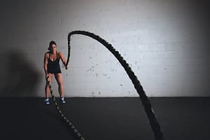 girl doing workout