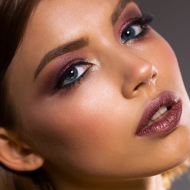 gorgeous girl with makeup